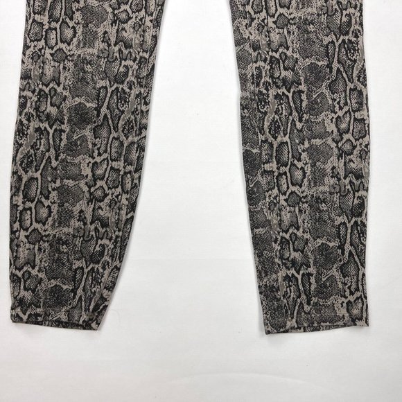 Spanx Jean-ish Snakeskin Ankle Jean Leggings Stretch Skinny Pant Pockets Women M - Picture 7 of 12